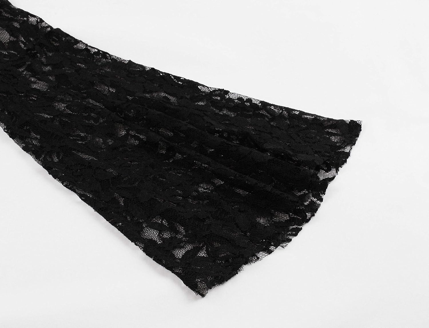 Wellwits Women's Flare Sleeves Lace Witchy Gothic 40s 50s Retro Vintage Dress - Image 4