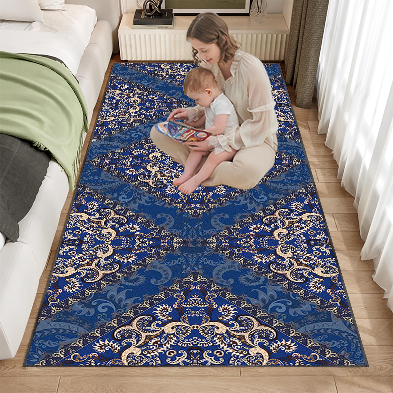 Tappeto Passatoia per Ingresso 100 x 100 cm, Tappeto Passatoia per Corridoio Moderno Tappeto Runner Cucina Lavabile Tappeto per Cucina, Soggiorno, Camera da Letto, Ingresso, Lavanderia
