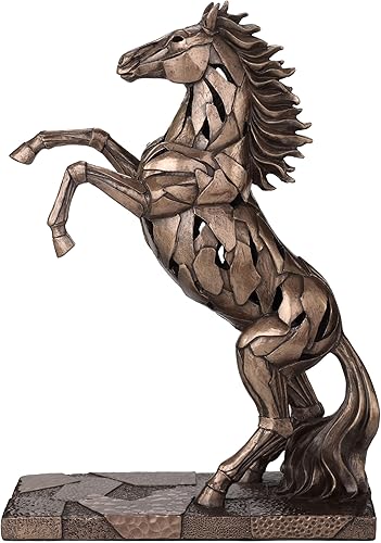 Miniatura 2 de Veronese Design 11 14 final frío del bronce del molde de la escultura de la resina de la iluminación del caballo que cría