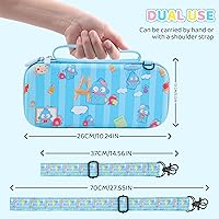 Vista 6 de HYPERCASE Switch OLED Carrying Case (Blue Fish)