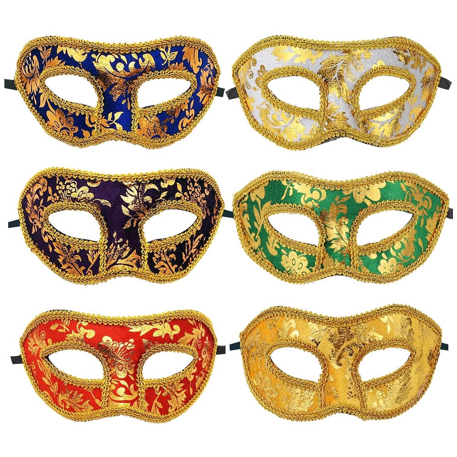 Máscara Veneciana De Hombre – Diseño Asimétrico Con Purpurina, En Negro Y Dorado, Para Carnaval, Halloween Y Mascaradas