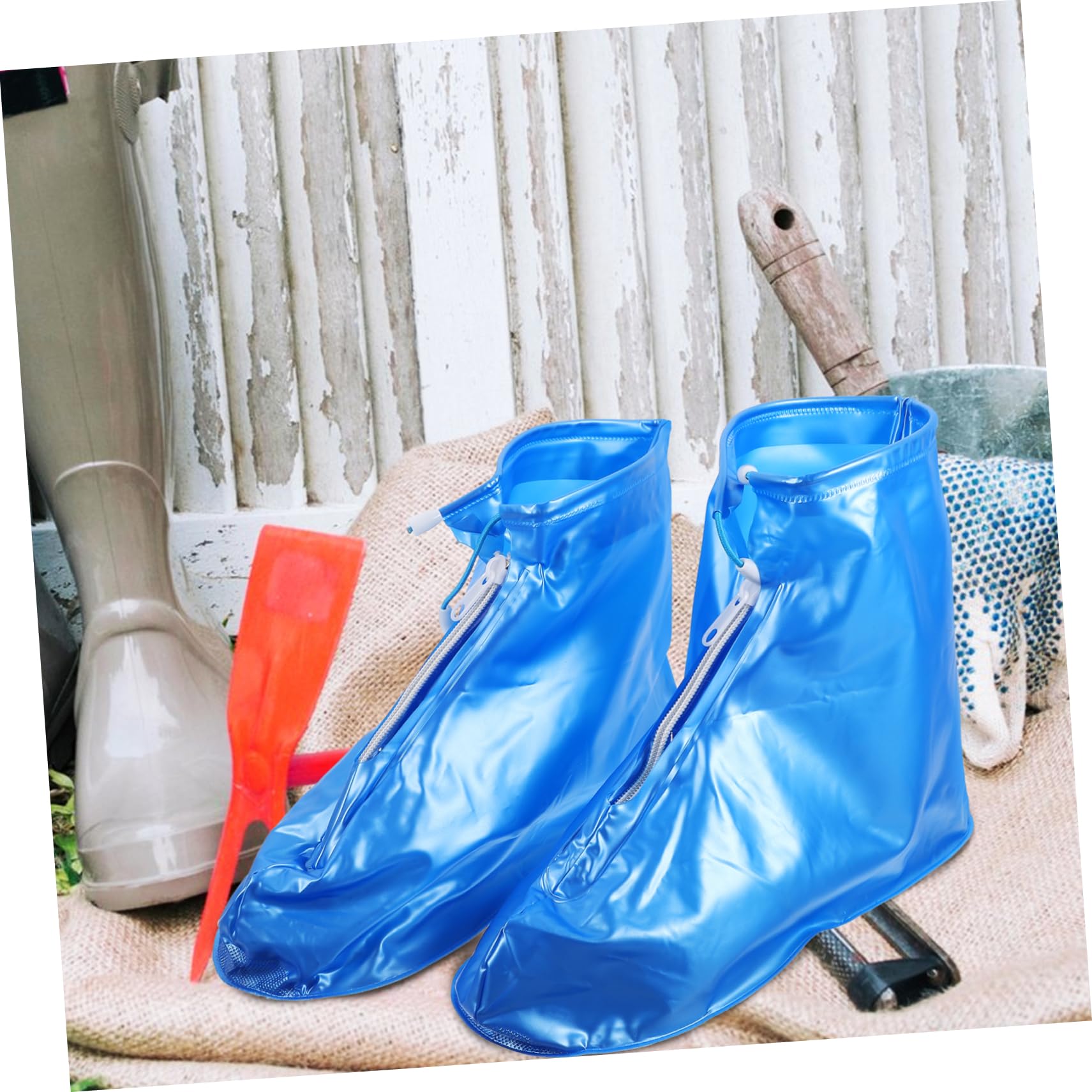 HOLIDYOYO Rain Boot Protector Overshoes Unisex Waterproof Shoe Covers for Men Women Reusable Rain Boot Covers Size 44-45