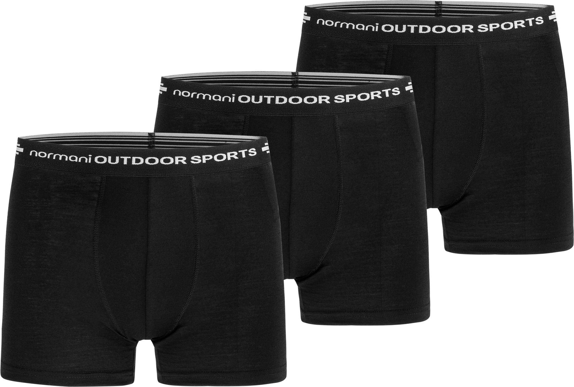 normani 1er Pack 2er Pack 3er Pack Herren Merinounterhose mit MULTIRABATT Merino-Boxershorts Funktionsunterhose - 100% MERINOWOOL
