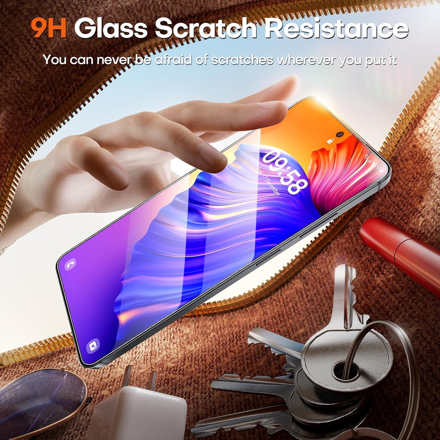 TOCOL for Samsung Galaxy S26 Ultra Screen Protector Military Grade Shatterproof HD Tempered Glass Easy Installation Case Friendly 2 Packs - Image 5