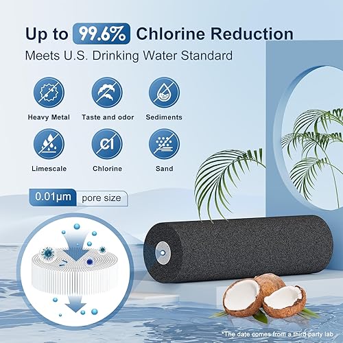 Miniatura 9 de Purewell Sistema de filtro de agua de 8 etapas de acero inoxidable de 1.5 galones con espiga de nivel de agua de metal y soporte, reduce el TDS y el