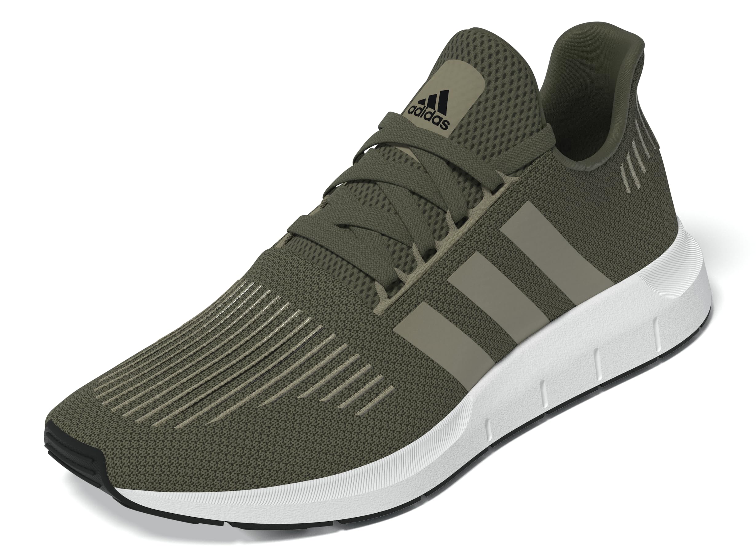 adidas Swift Run 1.0 Lace Up Sneakers Shoes Casual - Beige 6.5 Olive Strata/Blanch Cargo/White