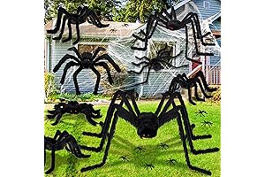 Halloween Giant Spider Decorations Outdoor Set