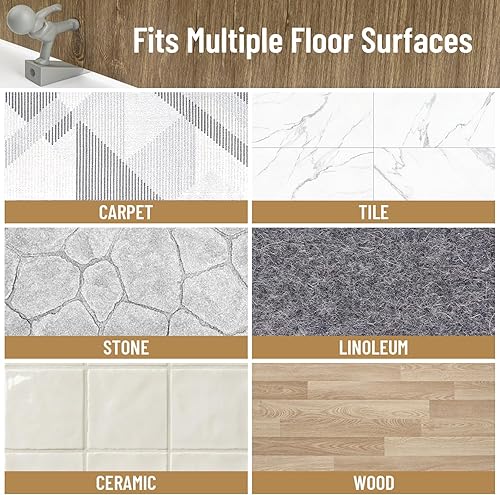 Miniatura 6 de Lindo tope de puerta, decorativo y resistente, tope de puerta decorativo, cuña delantera inferior adecuada para más puertas, gris (patentado)