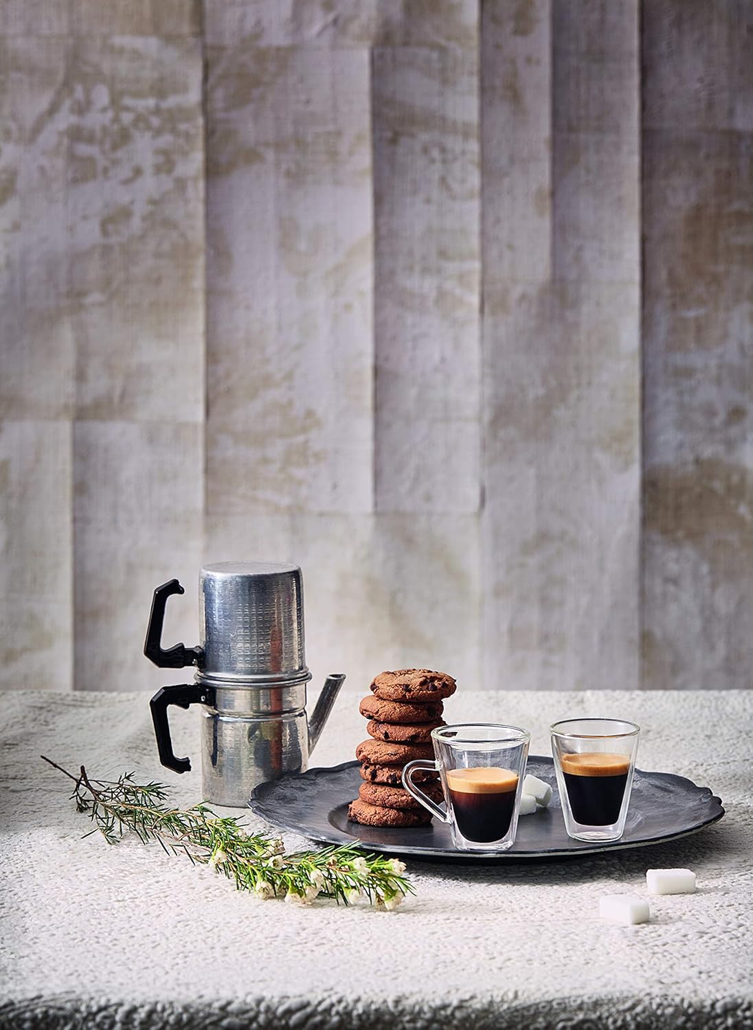 Luigi Bormioli Thermic Glass 3.5 oz Espressino Espresso Glass (Set Of 2) : Double Wall Borosilicate Glass, Handmade, Thermal Shock Resistant, Microwave & Dishwasher Safe, Fine Quality