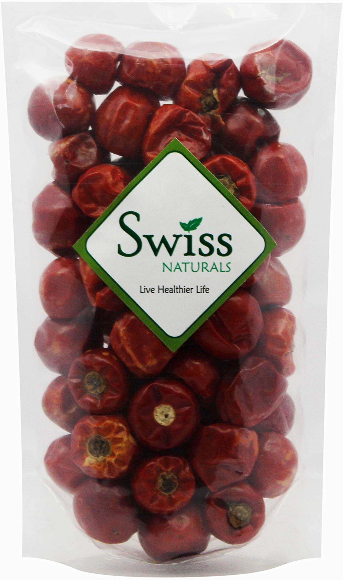 Swiss Naturals Boriya Red Chilli Whole | Gol Mirchi, 400 grams | Spicy Round Chillies | Sabut Lal Mirch | Dry Chilly