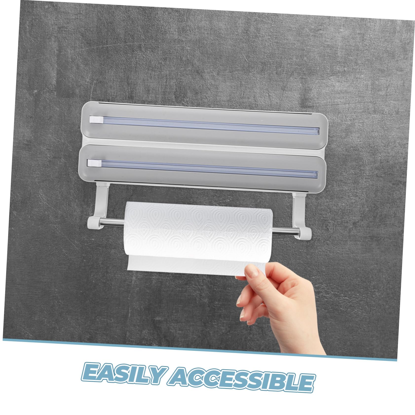 OUNONA Dispensador de Film Transparente Abs Cortador de Doble Capa