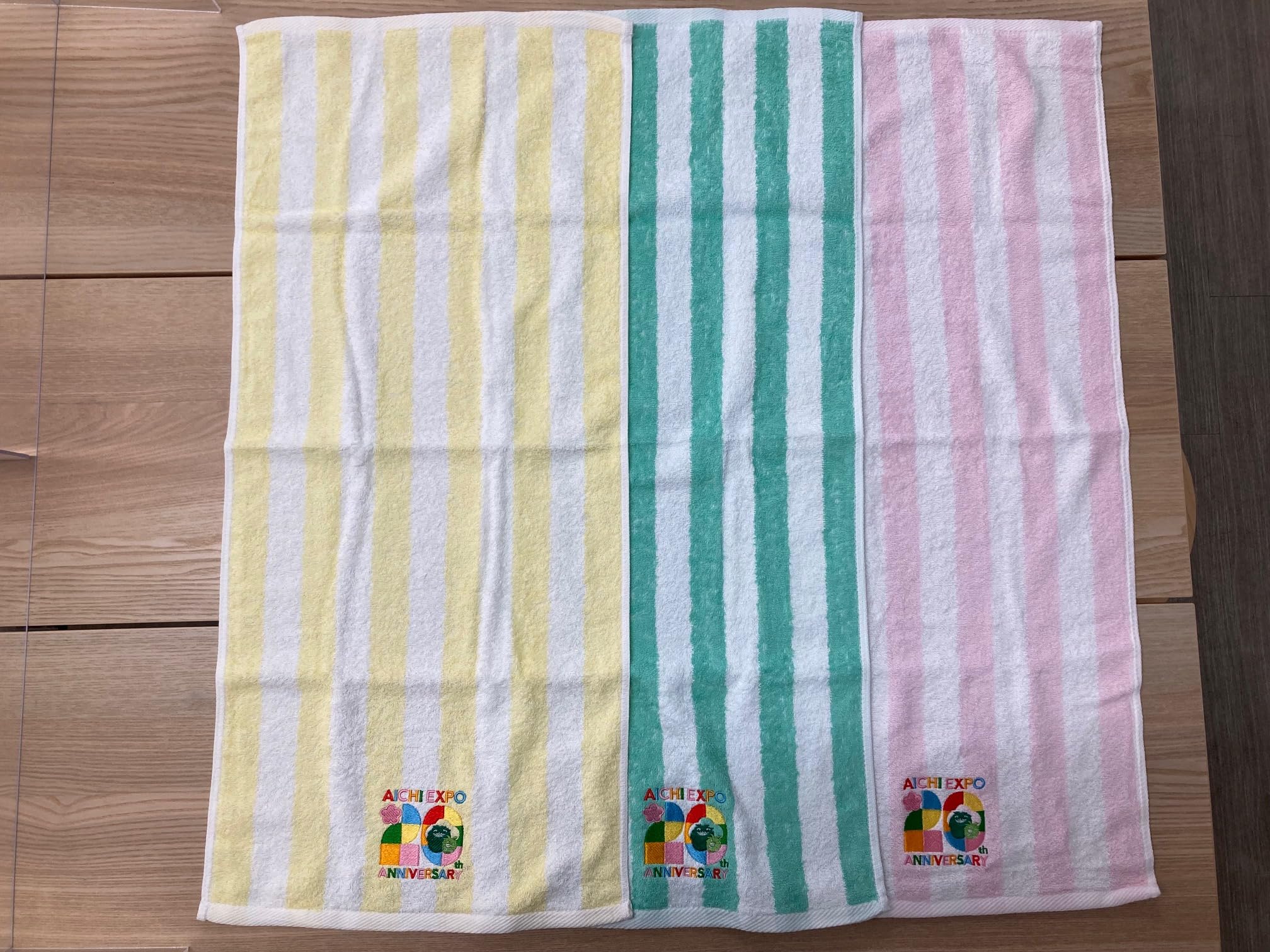 Amazon｜フェイスタオル3枚セット（モリゾー・キッコロ20周年記念刺繍