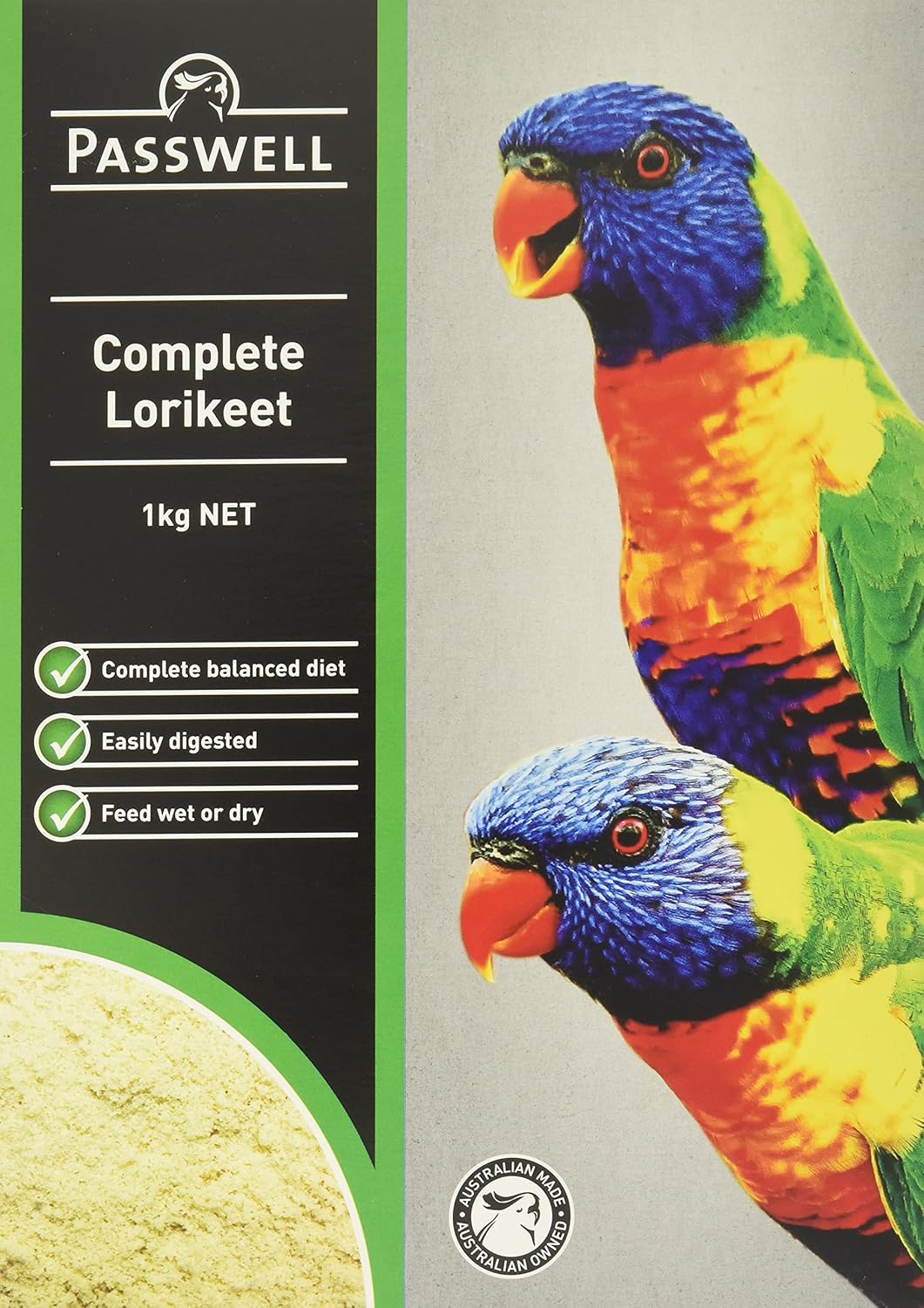 Amazon パスウェル Passwell コンプリートロリキート Complete Lorikeet ローリーネクター ローリー ロリキート用総合バランスフード パウダー 1キログラム X 1 パスウェル Passwell 餌 通販
