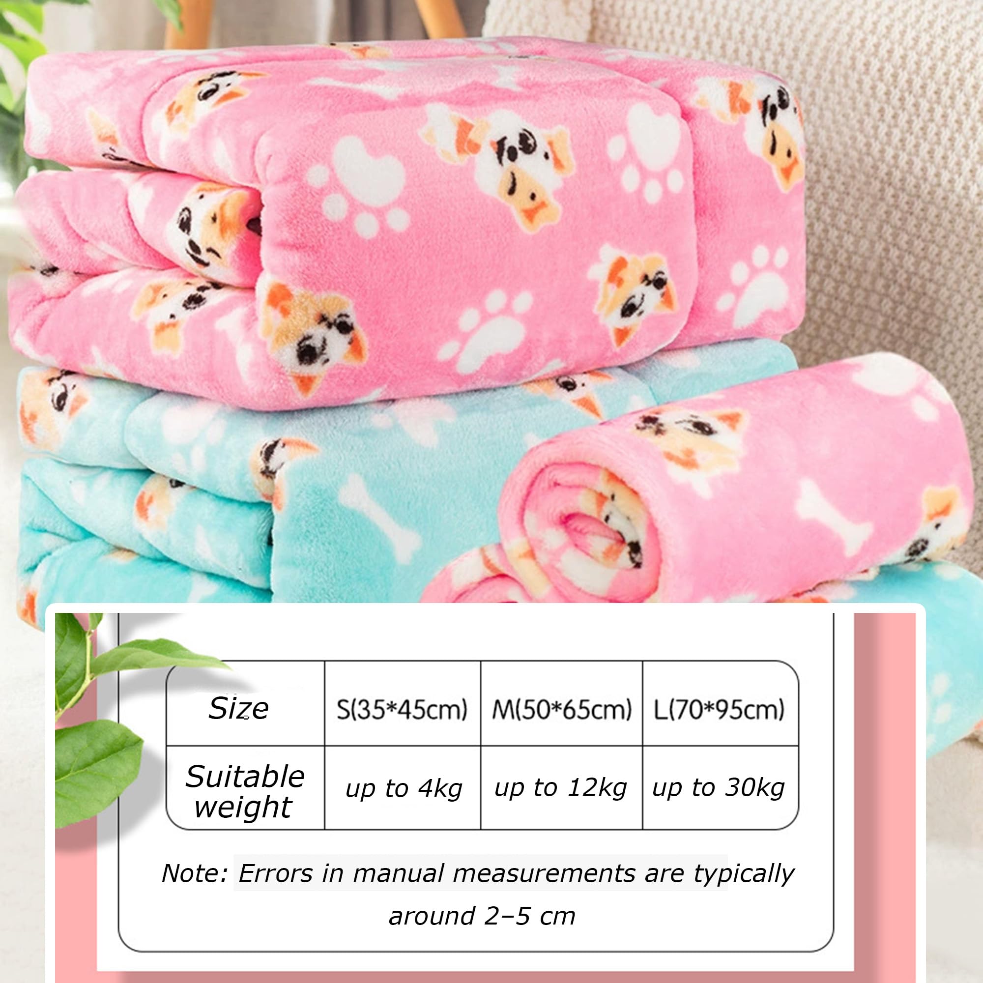 Coperte per animali domestici, confezione da 3/6 coperte per cani