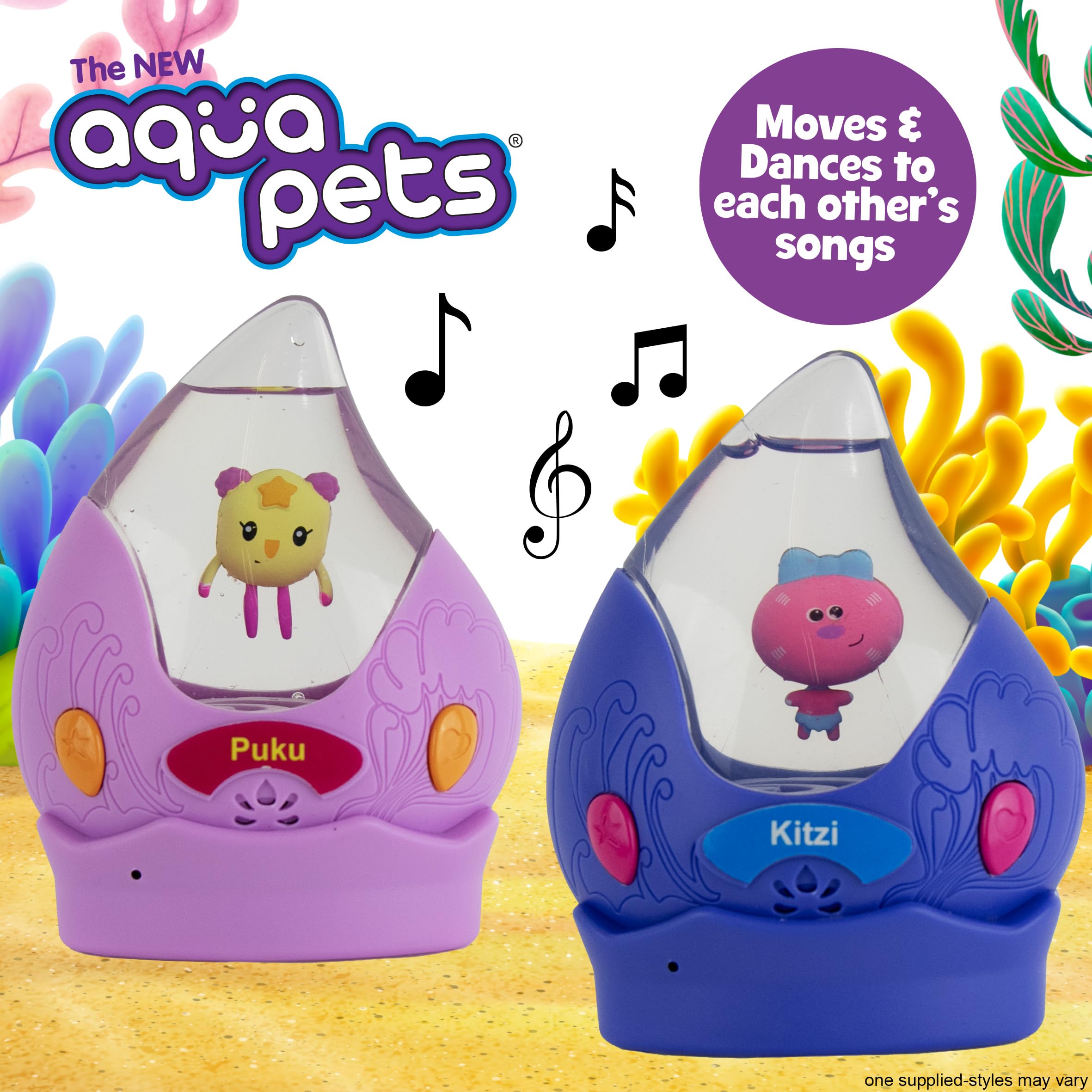 Aquapets Puku - interactive dancing pets with musical sounds and moves, Multicolor, 22 x 14.5 x 6 cm - Image 4