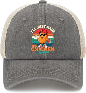 I’ll Just Have The Chicken Tender Hats for Men Baseball Caps Low Profile Washed