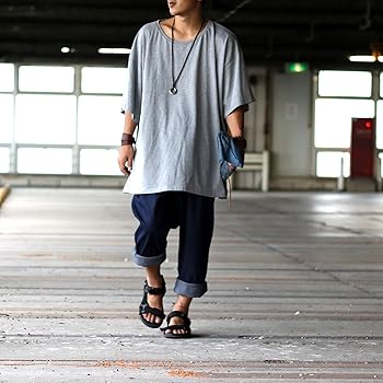 Amazon | 超ビッグ Tシャツ オーバーサイズ シルエット ロング丈