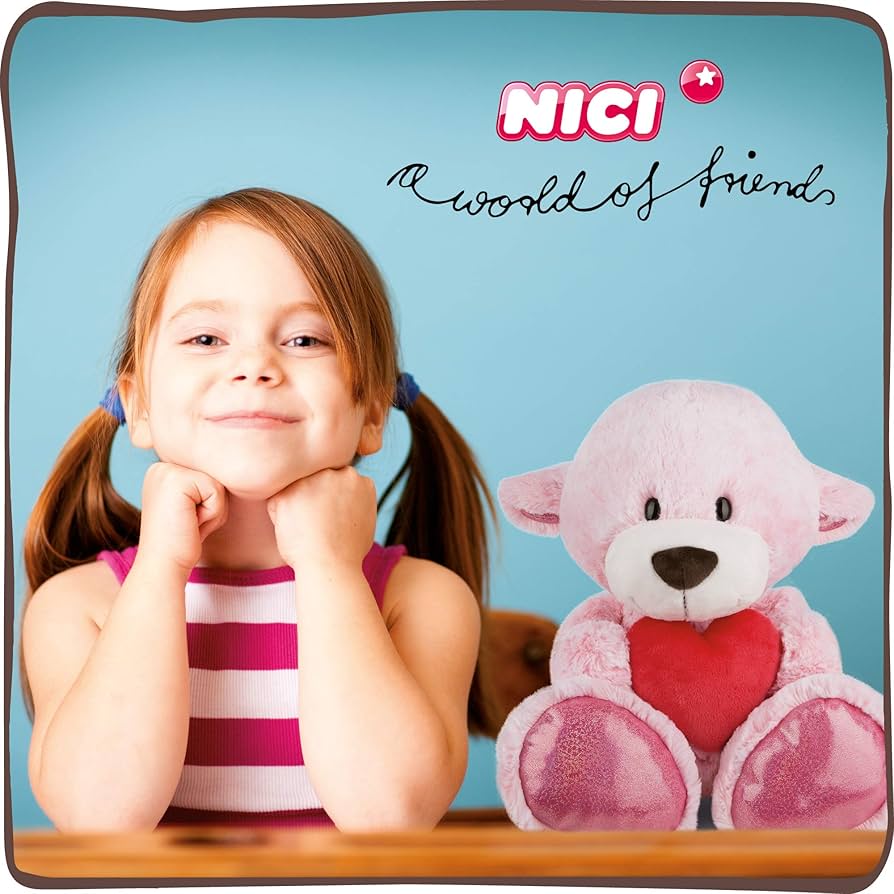 Amazon.co.jp: NICI(ニキ)ベア ピーチ w.ハート クラシック 50cm