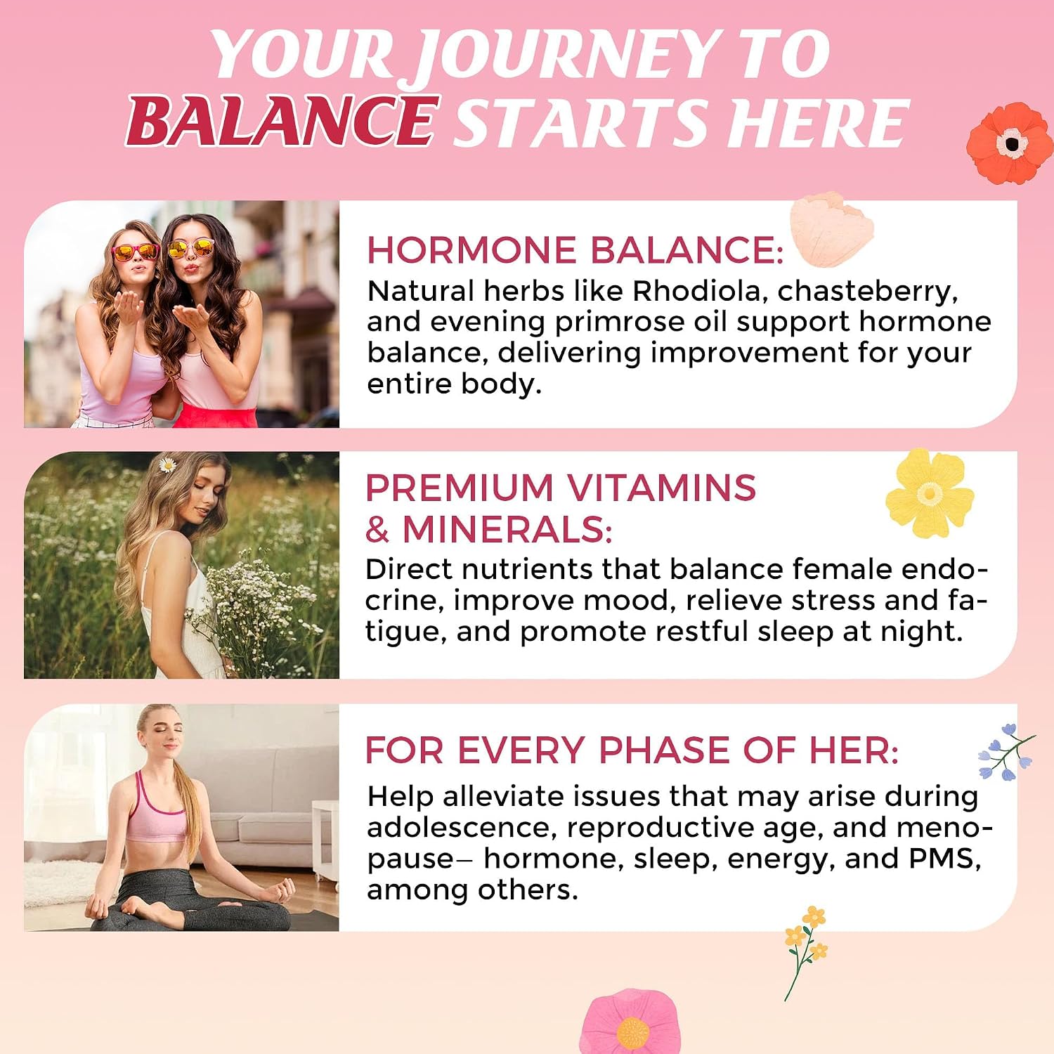 Q'ankyaq D mannose Gummies for Women, Kidney Cleanse Detox & Repair Gummies, PMS Support for Women, Hormone Balance with Evening Primrose Oil