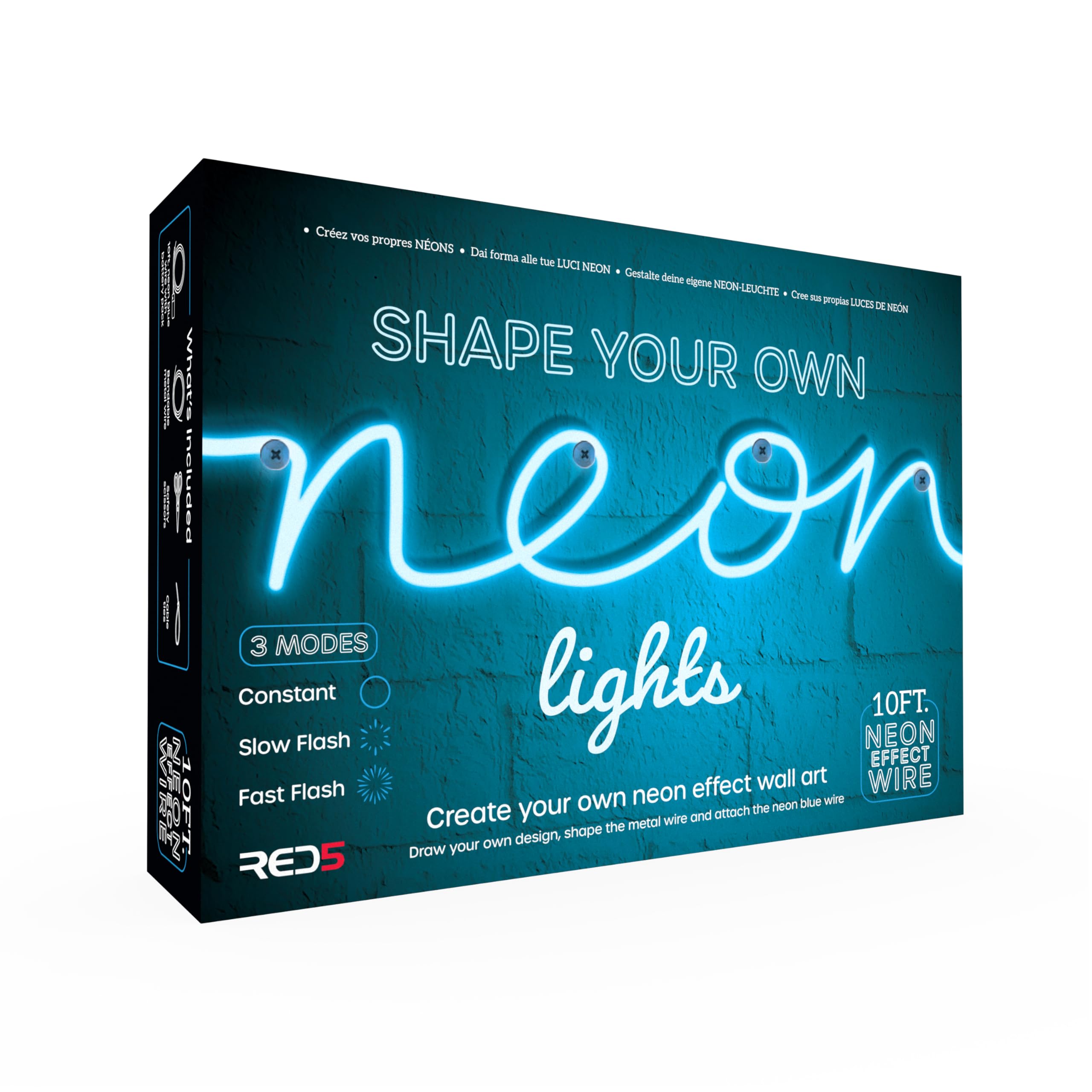 Multifunction Shape Your Own Neon Effect Light at Home Glow Wire Kit Set