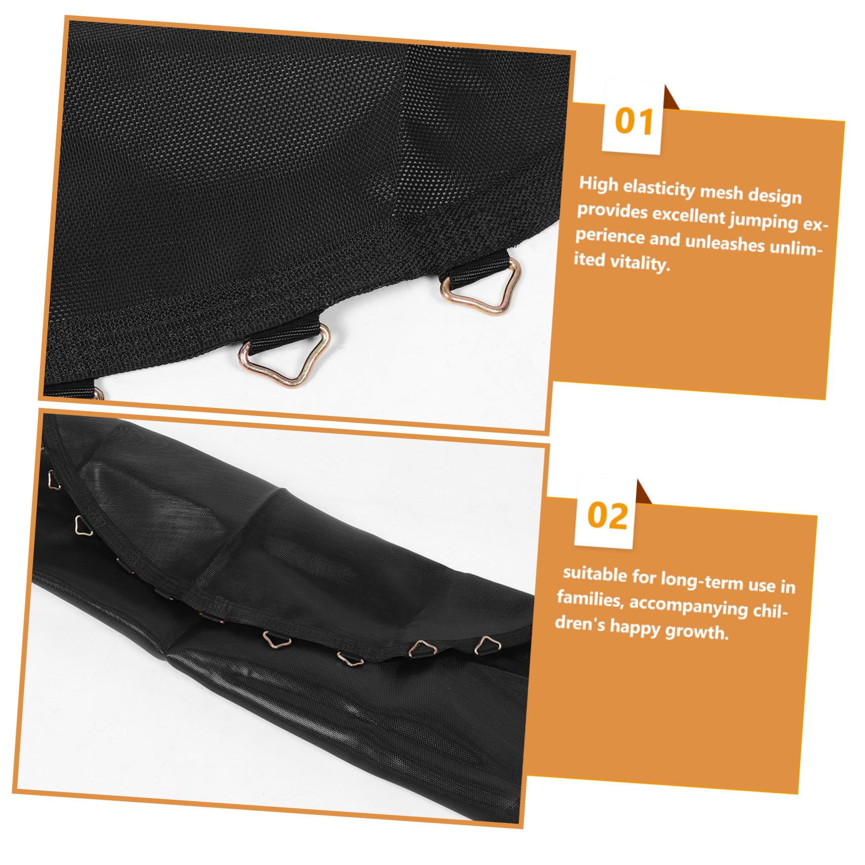 High Elastici Tappetino di ricambio rotondo con tappetino Hoo Outdoor Jumping Mat per fitness e attività ricreative