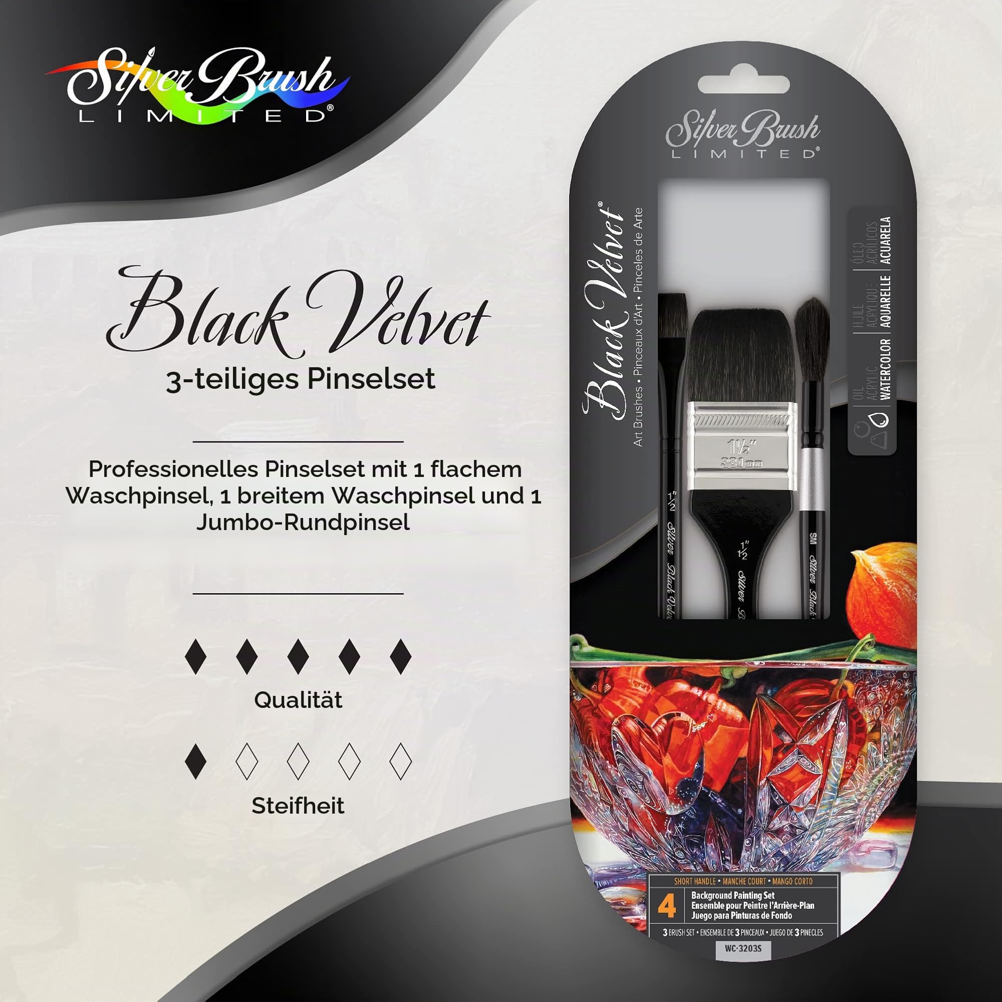 Black Velvet Watercolor Plein Air Set 3Pcs-