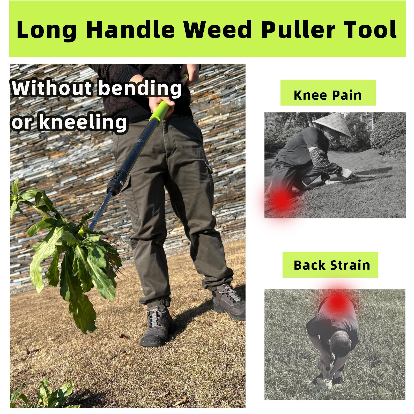 Weed Puller Tool - Long Handle Weeder -6 Weed Puller Tool - Long Handle Weeder -6
