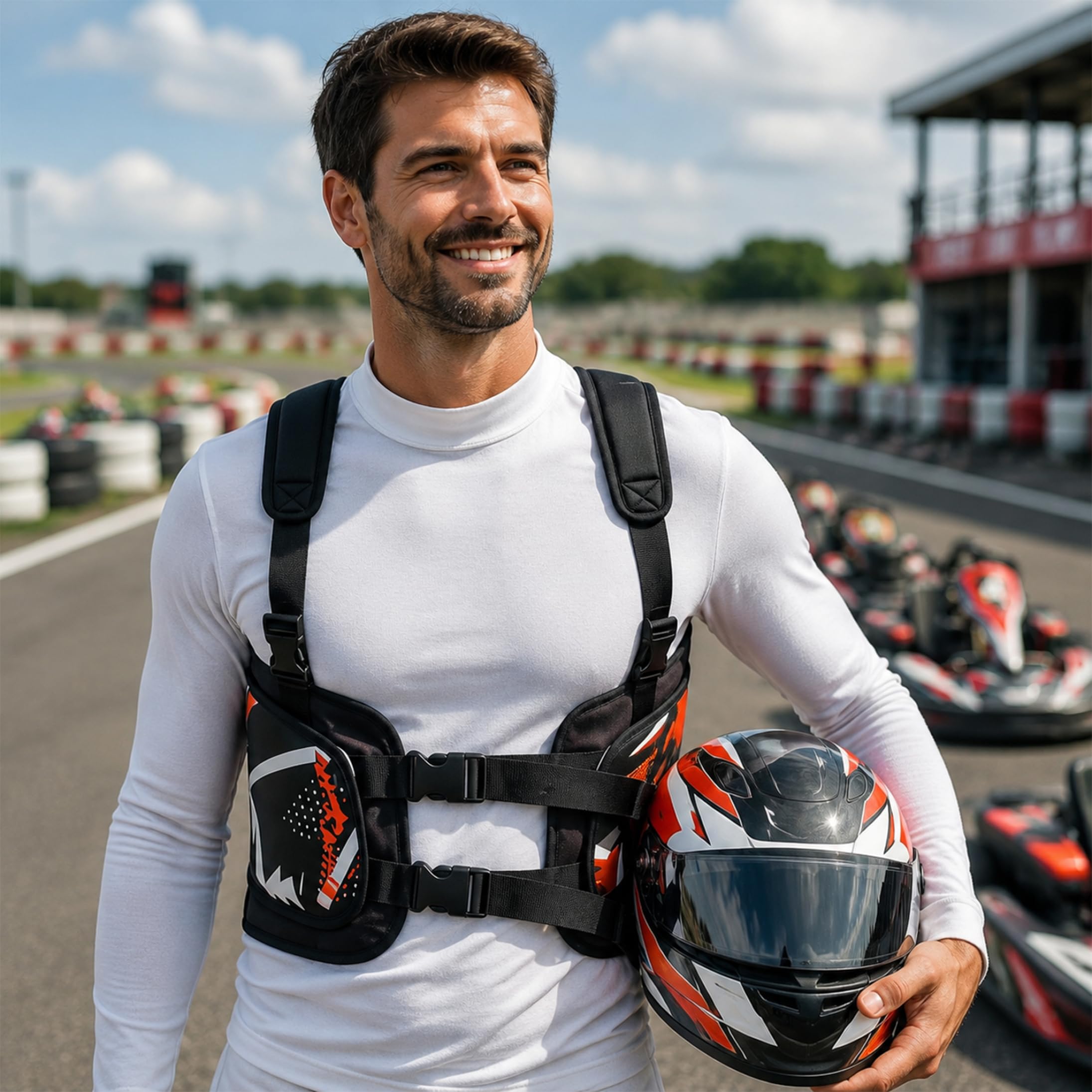Protezione per costole Karting Protezione per costole ergonomica per adulti Qb