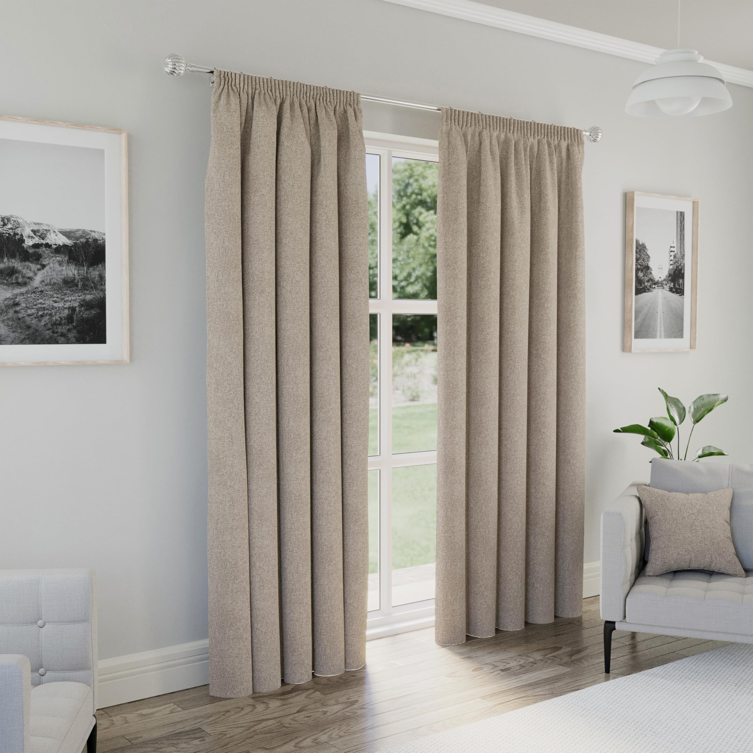 Enhanced Living - Dallas - Blackout Curtains - 46x54" - Cream