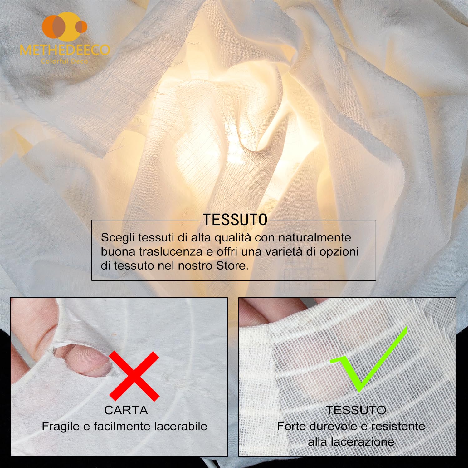 Mongolfiera Decorativa 2 Pezzi, Lampadario da Appendere 35cm, Paralume Bianco in Tessuto Fatto a Mano - Ideale Come Regalo, Adatto per Decorazione di Camera da Letto, Stanza dei Bambini e Feste