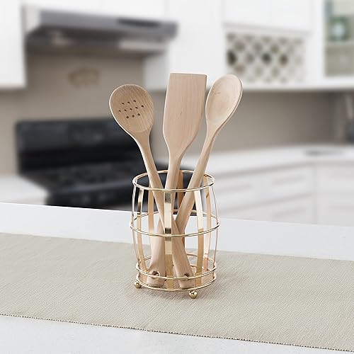 Miniatura 5 de Home Basics Lyon - Base de malla y pies antideslizantes para utensilios de cocina, accesorios de herramientas, cubiertos y cucharas, organizador de