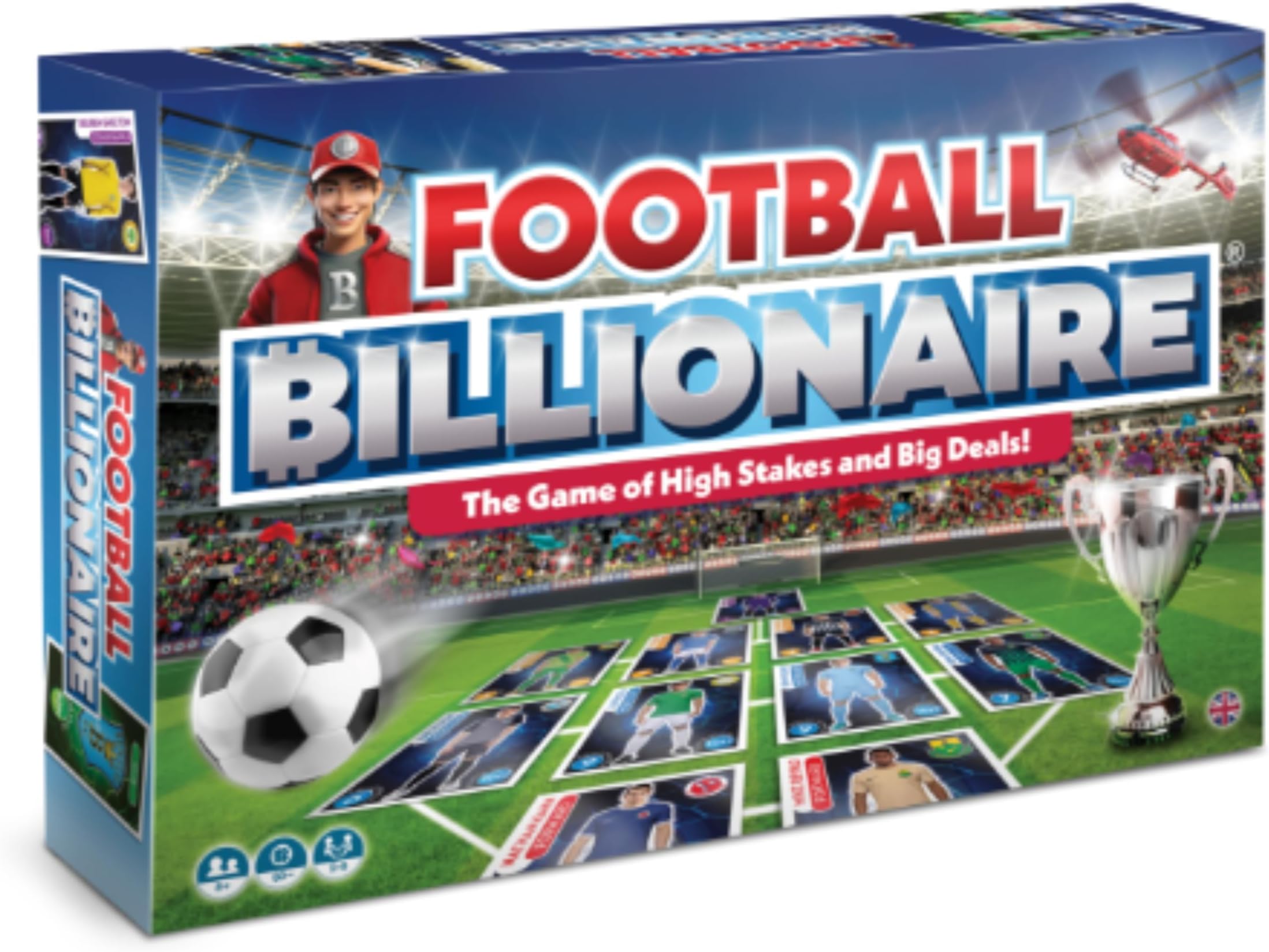 Football Billionaire Board Game 3rd Edition | Family Board Games for Kids and Adults | Ages 8+| Family Game for 2-6 Players as Seen on Dragon's Den