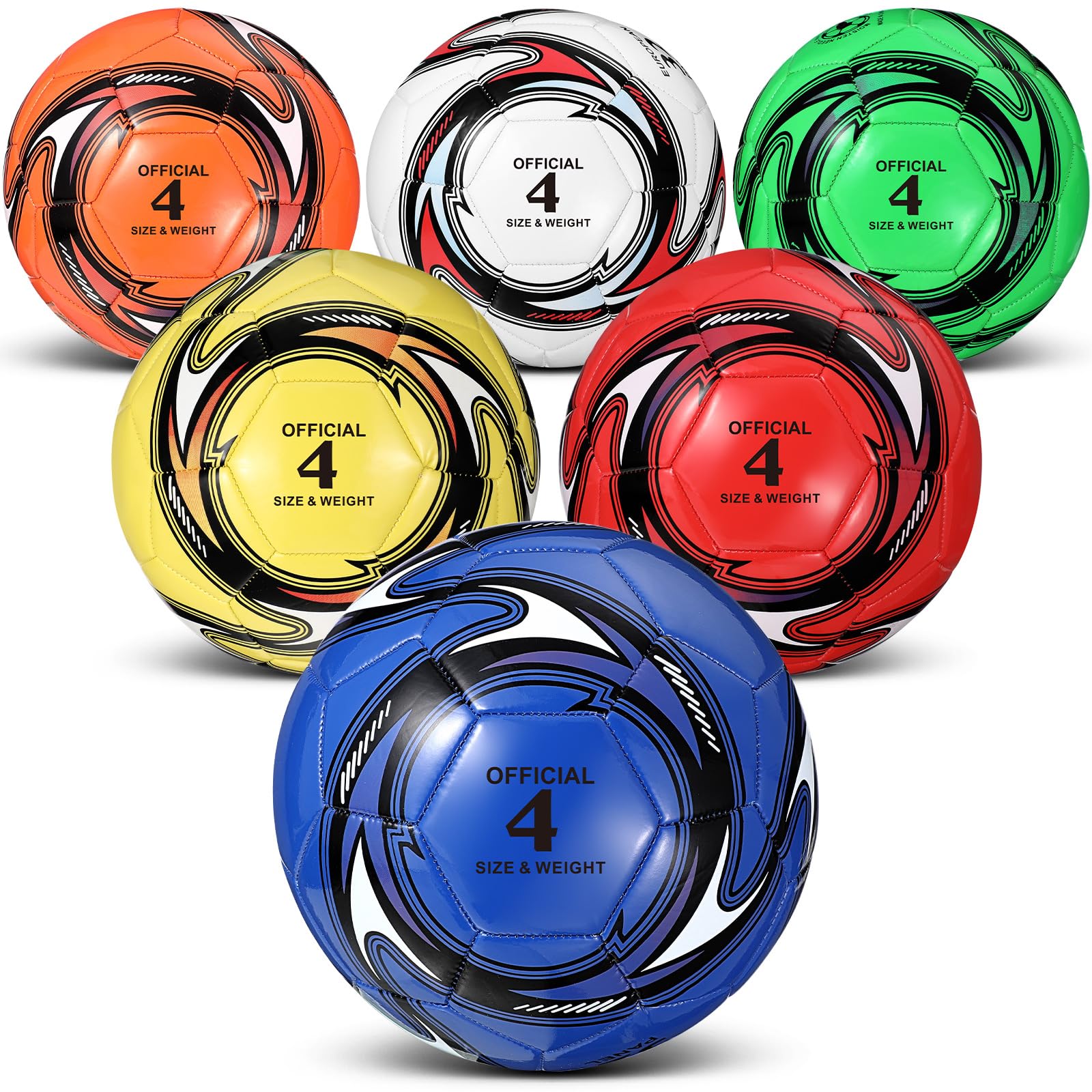 Glimin 6 Pcs Soccer Balls Size 4 5 for sale Mesa, AZ Nellis Auction