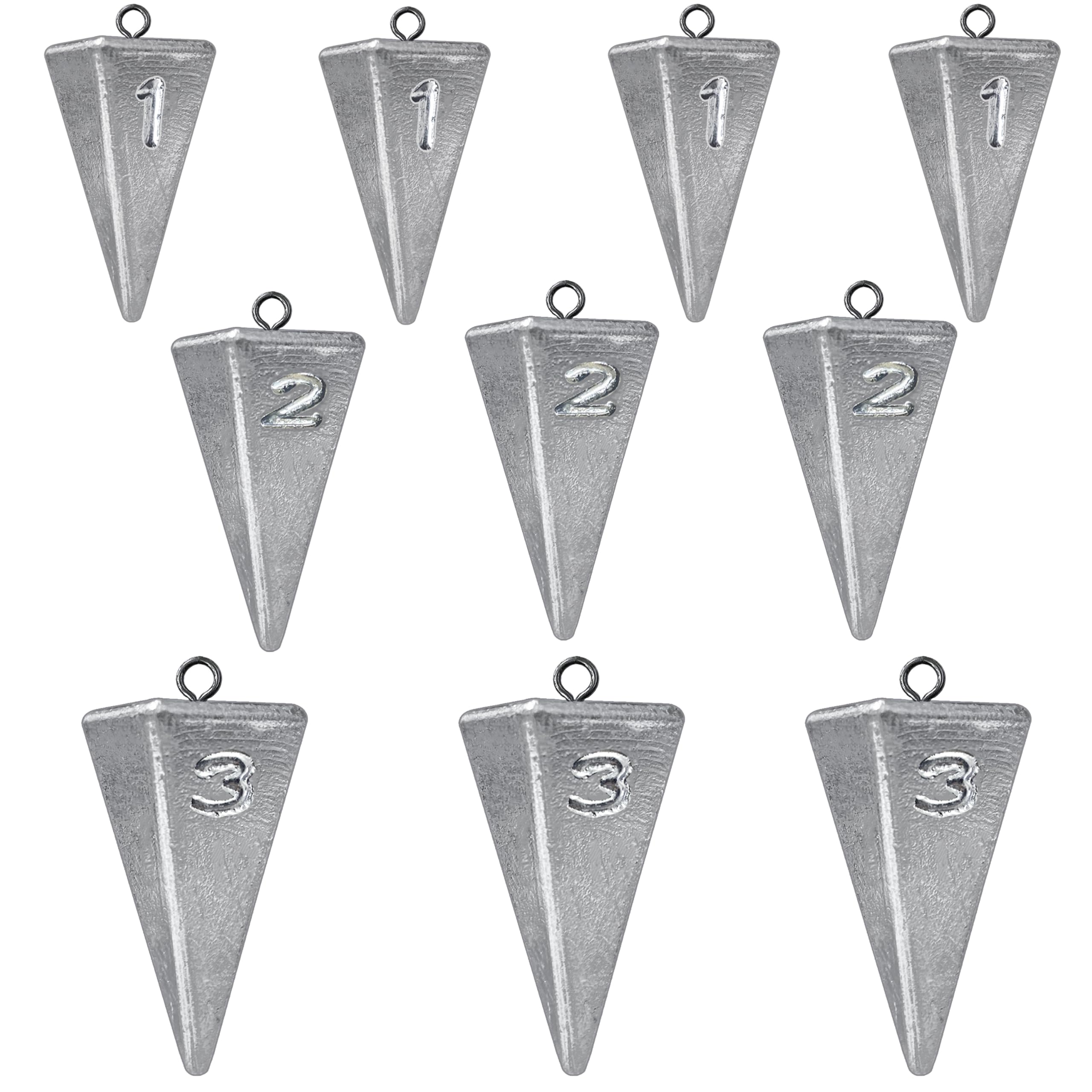 Fishing Weights Sinkers Pyramid Sinkers Surf Fishing Sinkers for Saltwater Fishing Gear Tackle Assortment 1oz 2oz 3oz 4oz 5oz 6oz 8oz 10oz 12oz 14oz 16oz