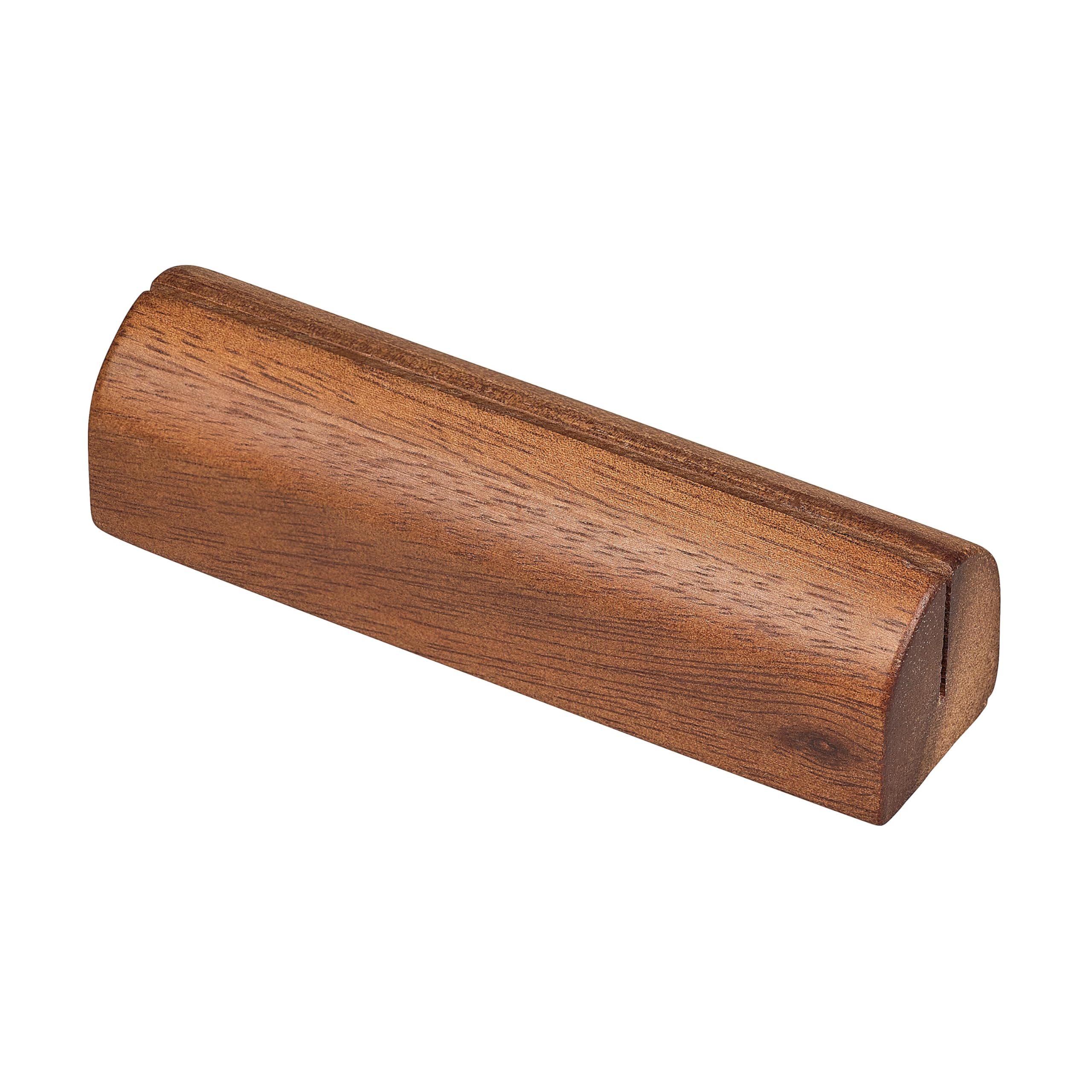Tala Natural Wood Look Menu Holder, Lacquered Acacia Hardwood, Stylish And Functional For Menus, Signage And Display, Measures 13X3.5x3.5cm