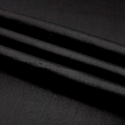 58 Inch Black Poly Cotton Broadcloth Fabric - by The Yard