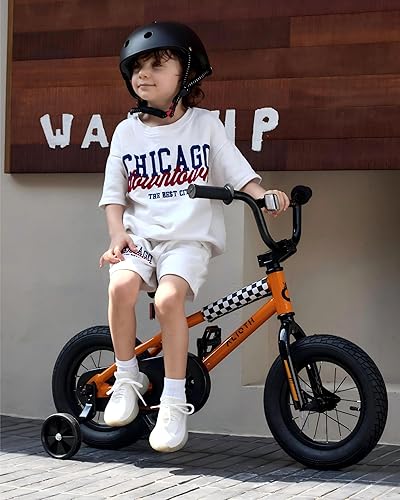 Miniatura 4 de BMX Style 12, 14, 16 pulgadas, ruedas de entrenamiento para niños, bicicleta de 20 pulgadas con soporte para niños y niñas de 2 a 14 años, posavasos