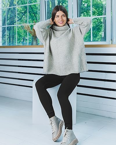 Miniatura 8 de NexiEpoch - Leggings de vellón para mujer, pantalones de yoga de invierno de cintura alta, control de abdomen, suaves, térmicos, cálidos, para