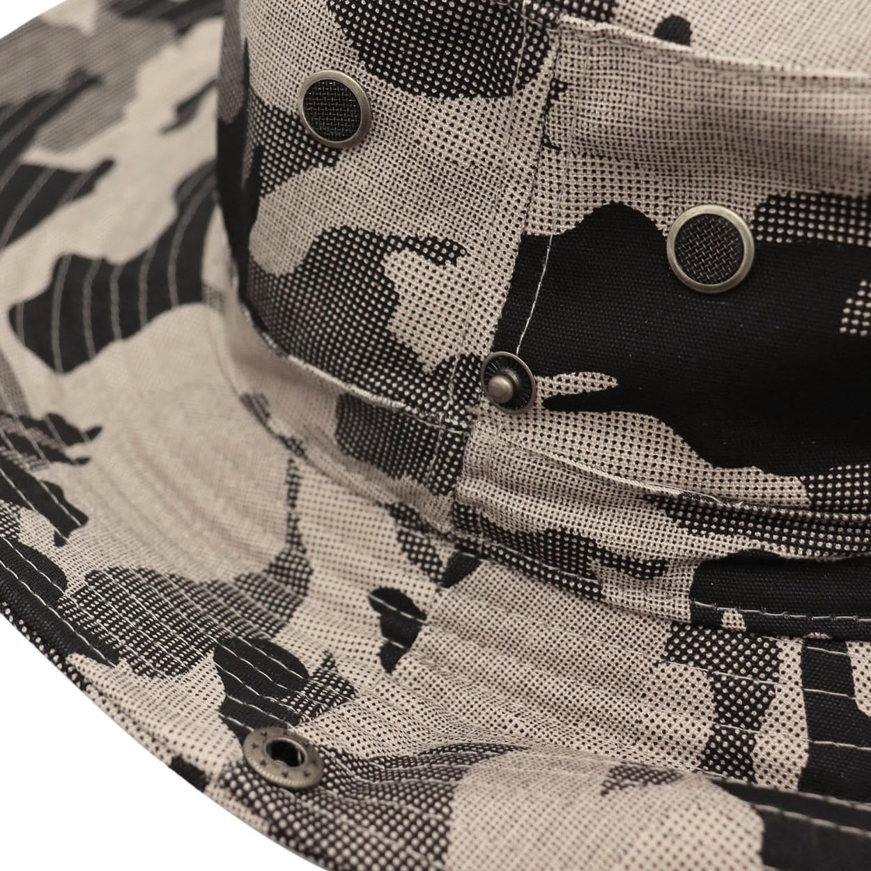 Herren-Sonnenhut, Tarnmuster, LSF 50+, breite Krempe, UV-Schutz, Safari-Hut, Unisex