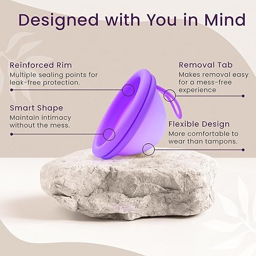 Miniatura 5 de Ecoblossom Disco menstrual reutilizable, copa menstrual, disco suave para mujer, diseñado con taza de período de silicona flexible de grado médico