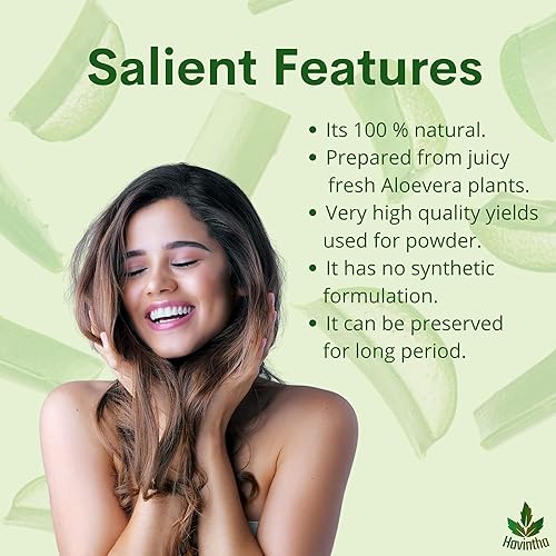 Miniatura 5 de Havintha Natural Amla Reetha Shikakai y Aloevera Powder Shampoo para cabello graso  Polvo orgánico para el crecimiento del cabello