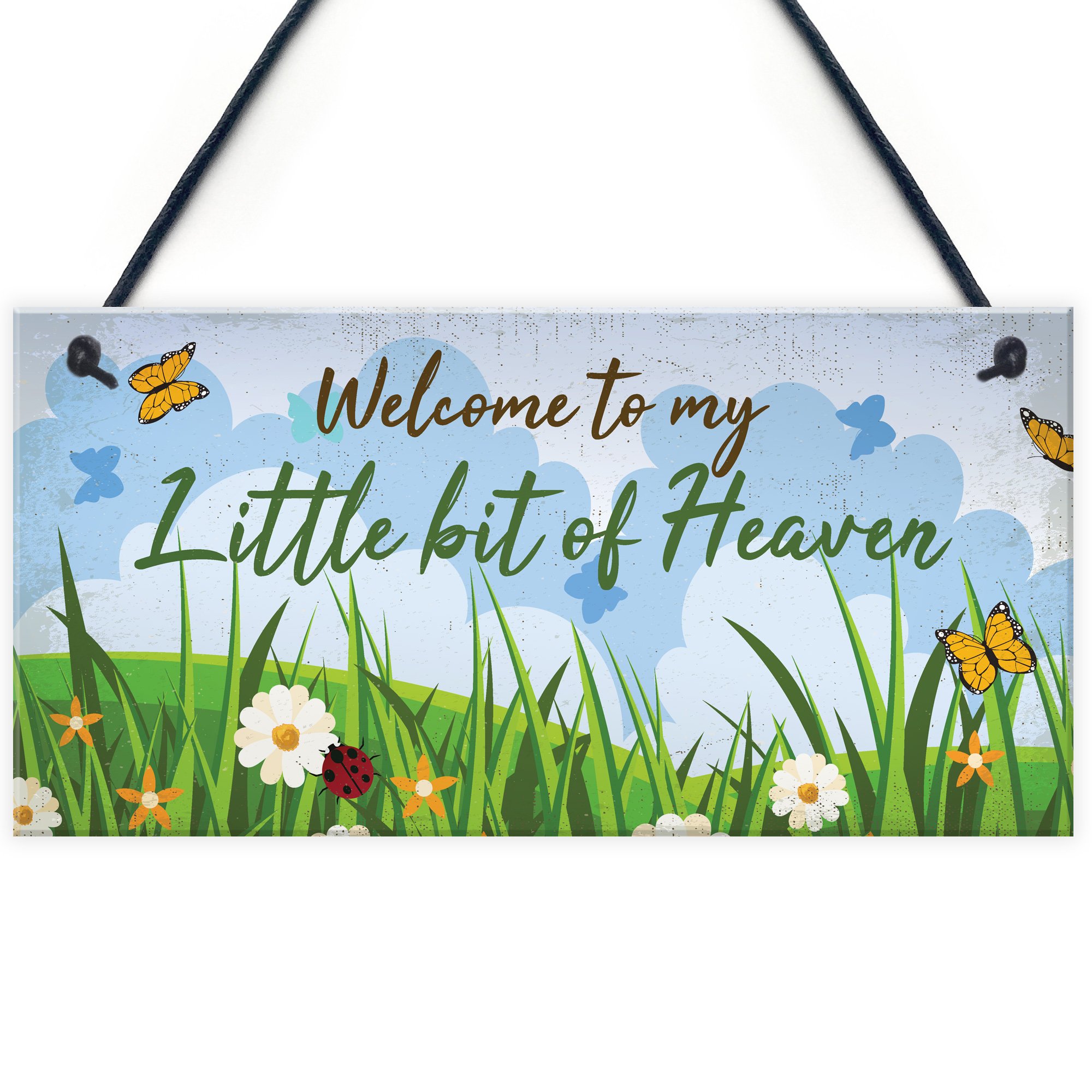 Red Ocean Welcome Garden Hanging Sign Garden Shed SummerHouse Plaque NAN Gifts for Her