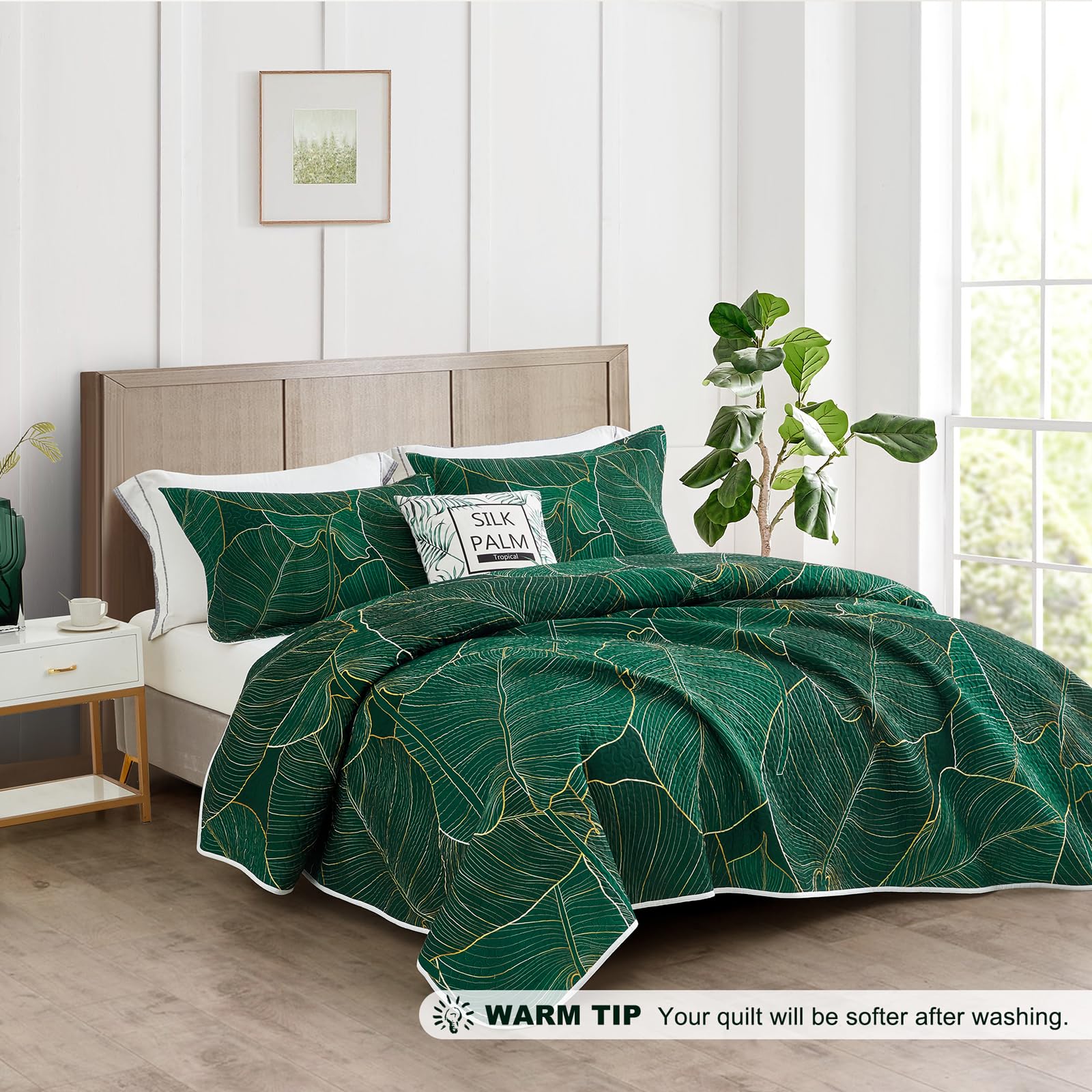 Blanc Mariclò Trapunta Microfibra Verde