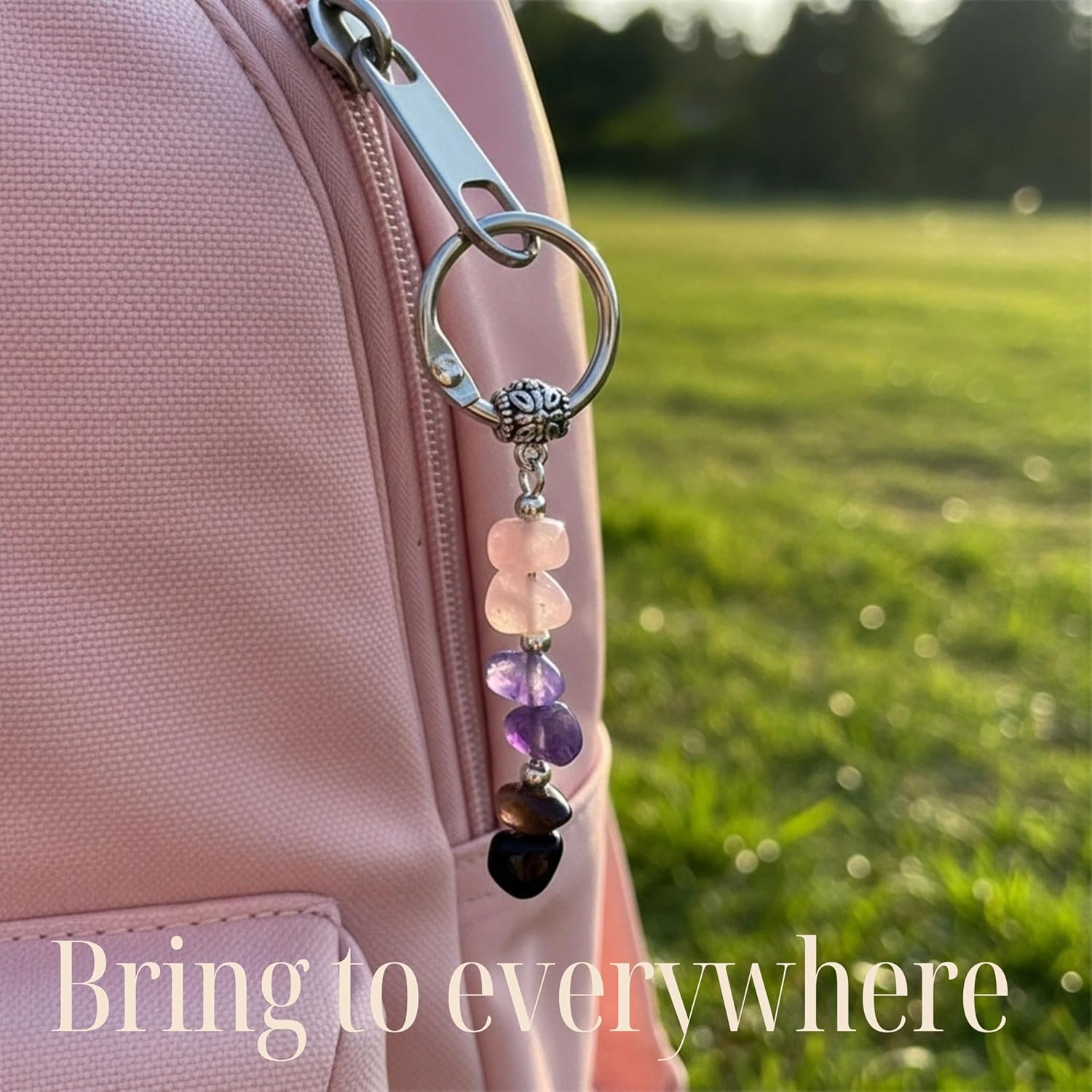 Keychain for Women – Unique Charm with Healing Crystals, Farewell Gift for Coworker, Pocket Positivity Accessory - Image 5