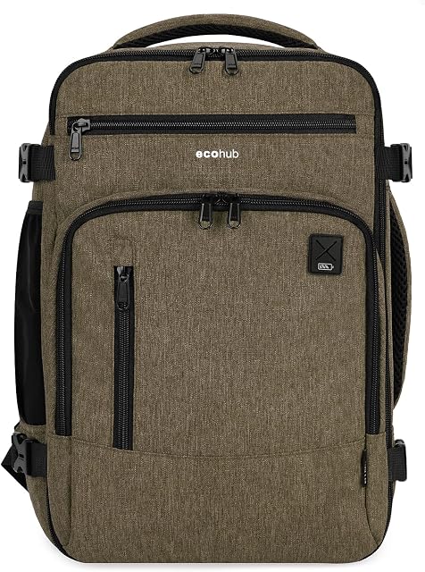 ECOHUB Ryanair Torba kabinowa 40x20x25 Plecak na bagaż podręczny Recyklingowany PET Eco Friendly Torba pod siedzenie 20L Patented