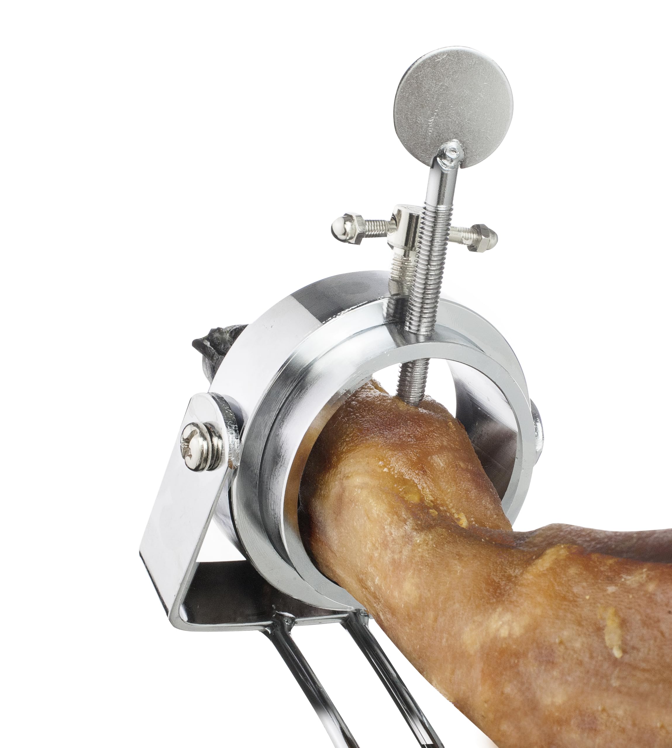 IBILI Schinkenhalter, zusammenklappbar, drehbar, Gourmet-Schnitt, Edelstahl, 49 x 16 cm, Grau