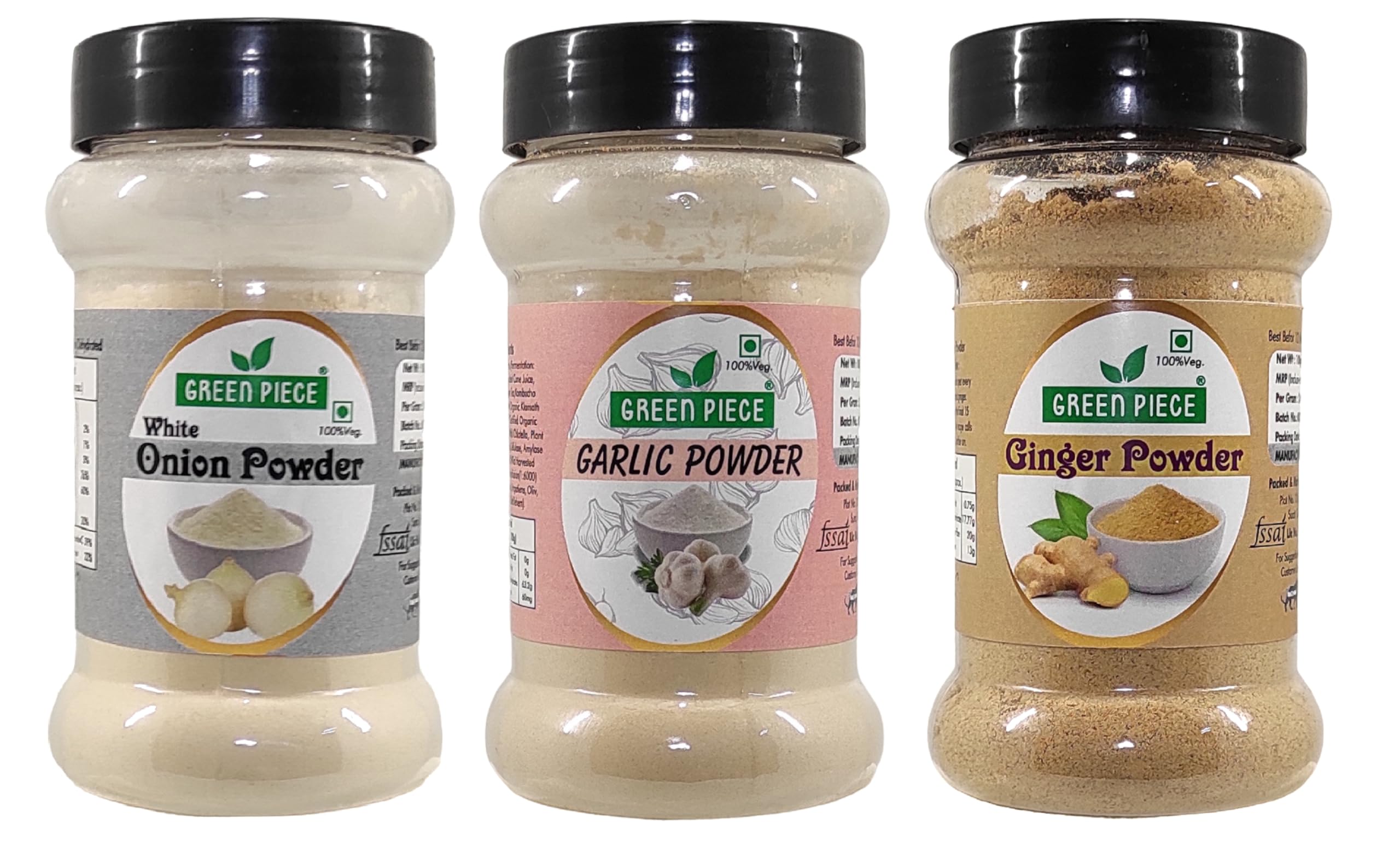 Green Piece Garlic Powder,Onion Powder and Ginger Powder.(100gm X 3) (Pack of 3)(300gm) (B09NMCK1JV) Amazon Price History, Amazon Price Tracker