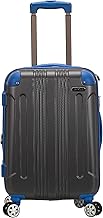 Rockland London Hardside Expandable Luggage with Spinner Wheels, Grey, Carry-On 20-Inch