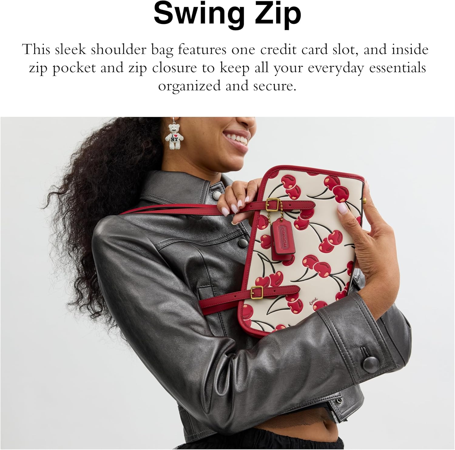Coach - Brandclub - COACH The Originals Cherry Print Swing Zip