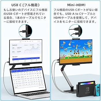 Amazon.co.jp: MAGICRAVEN モバイルモニター 15.6インチ モバイル